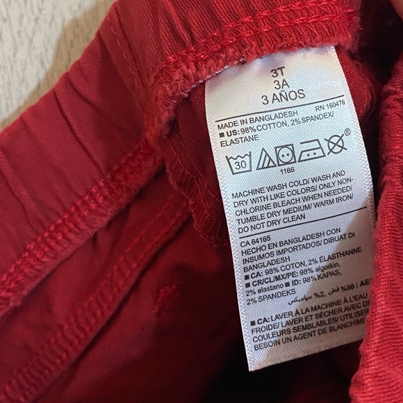 ☀️ Old Navy Deep Red Toddler Jeggings - Picture 4 of 4